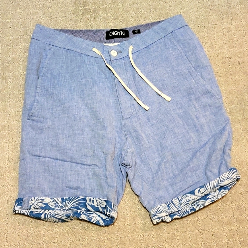 OGLYN Men's Shorts, 31, blue